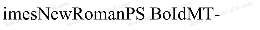 imesNewRomanPS BoIdMT字体转换
